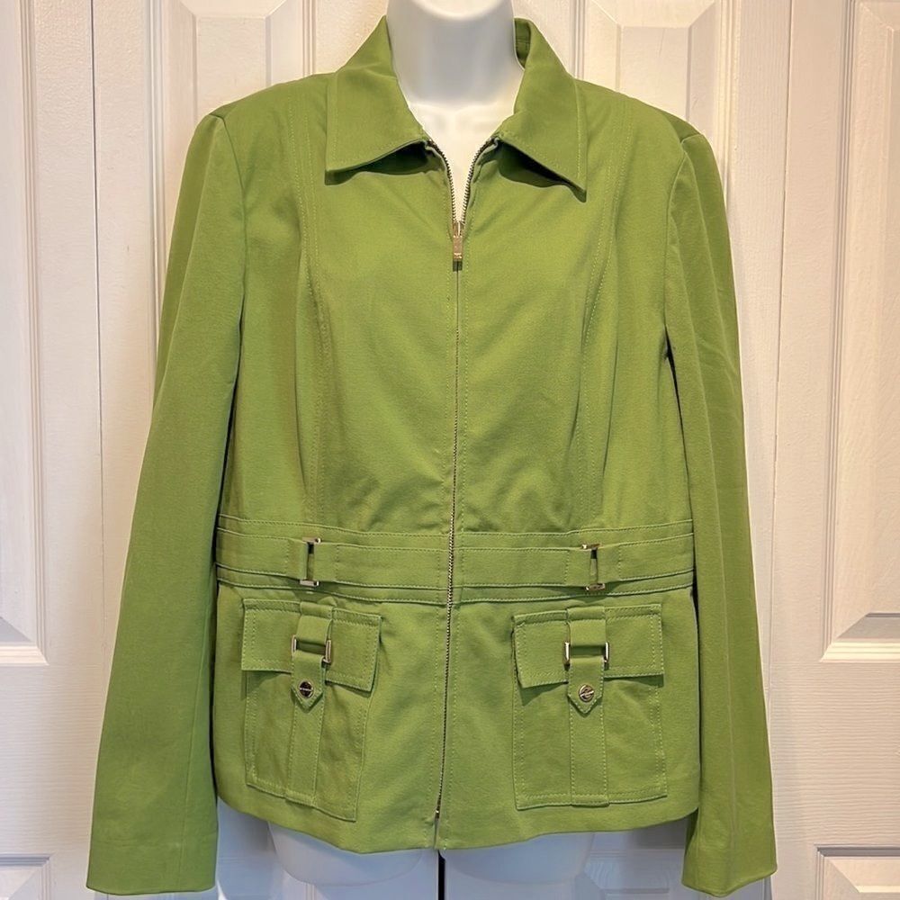 Jones New York Green Zip Up Jacket Size M‎